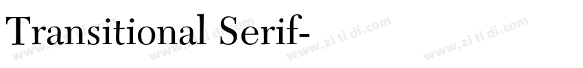 Transitional Serif字体转换 Transitional Serif字体转换